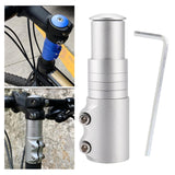 Maxbell Bike Fork Shaft Extender Bike Handlebar Height Adapter for Mountain Bike Argent 12cmx3.5cm