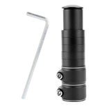 Maxbell Bike Fork Shaft Extender Bike Handlebar Height Adapter for Mountain Bike black 13cmx3.5cm