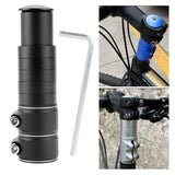Maxbell Bike Fork Shaft Extender Bike Handlebar Height Adapter for Mountain Bike black 13cmx3.5cm