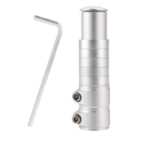 Maxbell Bike Fork Shaft Extender Bike Handlebar Height Adapter for Mountain Bike Argent 13cmx3.5cm