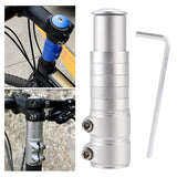 Maxbell Bike Fork Shaft Extender Bike Handlebar Height Adapter for Mountain Bike Argent 13cmx3.5cm