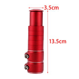 Maxbell Bike Fork Shaft Extender Bike Handlebar Height Adapter for Mountain Bike red 13cmx3.5cm