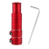 Maxbell Bike Fork Shaft Extender Bike Handlebar Height Adapter for Mountain Bike red 13cmx3.5cm