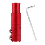 Maxbell Bike Fork Shaft Extender Bike Handlebar Height Adapter for Mountain Bike red 13cmx3.5cm