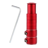 Maxbell Bike Fork Shaft Extender Bike Handlebar Height Adapter for Mountain Bike red 13cmx3.5cm
