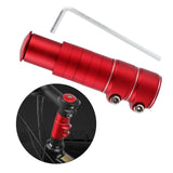 Maxbell Bike Fork Shaft Extender Bike Handlebar Height Adapter for Mountain Bike red 13cmx3.5cm