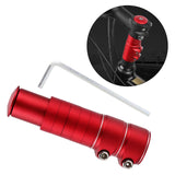 Maxbell Bike Fork Shaft Extender Bike Handlebar Height Adapter for Mountain Bike red 13cmx3.5cm