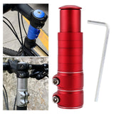 Maxbell Bike Fork Shaft Extender Bike Handlebar Height Adapter for Mountain Bike red 13cmx3.5cm