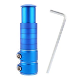 Maxbell Bike Fork Shaft Extender Bike Handlebar Height Adapter for Mountain Bike blue 13cmx3.5cm