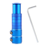 Maxbell Bike Fork Shaft Extender Bike Handlebar Height Adapter for Mountain Bike blue 13cmx3.5cm