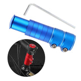 Maxbell Bike Fork Shaft Extender Bike Handlebar Height Adapter for Mountain Bike blue 13cmx3.5cm