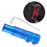 Maxbell Bike Fork Shaft Extender Bike Handlebar Height Adapter for Mountain Bike blue 13cmx3.5cm