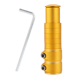 Maxbell Bike Fork Shaft Extender Bike Handlebar Height Adapter for Mountain Bike Aureate 13cmx3.5cm