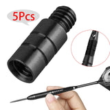 Maxbell 5Pcs Metal Darts Counterweight 2G Darts Weights for Soft and Steel Darts Black