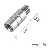 Maxbell 5Pcs Metal Darts Counterweight 2G Darts Weights for Soft and Steel Darts Argent