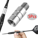 Maxbell 5Pcs Metal Darts Counterweight 2G Darts Weights for Soft and Steel Darts Argent