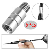 Maxbell 5Pcs Metal Darts Counterweight 2G Darts Weights for Soft and Steel Darts Argent