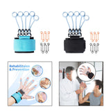 Maxbell Grip Strengthener Finger Gripper Trainer for Bass Players Pianists Blue