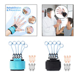 Maxbell Grip Strengthener Finger Gripper Trainer for Bass Players Pianists Blue