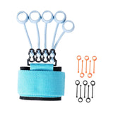 Maxbell Grip Strengthener Finger Gripper Trainer for Bass Players Pianists Blue