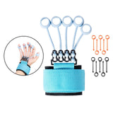 Maxbell Grip Strengthener Finger Gripper Trainer for Bass Players Pianists Blue