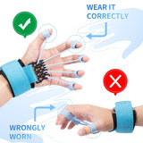 Maxbell Grip Strengthener Finger Gripper Trainer for Bass Players Pianists Blue