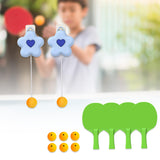 Maxbell Children's Hanging Table Tennis Trainer Exercise Equipment Self Training Blue 4 Paddles