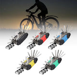 Maxbell 16 in 1 Bike Tire Repair Wrench Tool Multifunctional for Travel Repairing Black