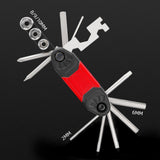 Maxbell 16 in 1 Bike Tire Repair Wrench Tool Multifunctional for Travel Repairing Green