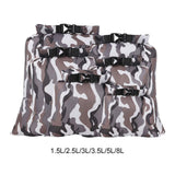 Maxbell 6Pcs Waterproof Dry Bag Portable Roll Top for Canoeing Cycling Gray