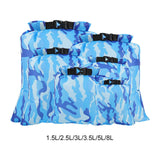 Maxbell 6Pcs Waterproof Dry Bag Portable Roll Top for Canoeing Cycling Blue