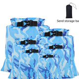 Maxbell 6Pcs Waterproof Dry Bag Portable Roll Top for Canoeing Cycling Blue