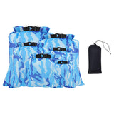 Maxbell 6Pcs Waterproof Dry Bag Portable Roll Top for Canoeing Cycling Blue