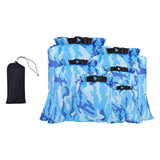 Maxbell 6Pcs Waterproof Dry Bag Portable Roll Top for Canoeing Cycling Blue