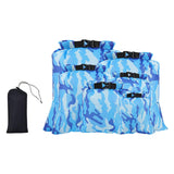 Maxbell 6Pcs Waterproof Dry Bag Portable Roll Top for Canoeing Cycling Blue