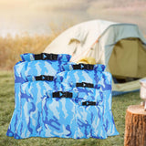 Maxbell 6Pcs Waterproof Dry Bag Portable Roll Top for Canoeing Cycling Blue