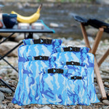 Maxbell 6Pcs Waterproof Dry Bag Portable Roll Top for Canoeing Cycling Blue