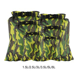 Maxbell 6Pcs Waterproof Dry Bag Portable Roll Top for Canoeing Cycling Green