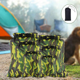 Maxbell 6Pcs Waterproof Dry Bag Portable Roll Top for Canoeing Cycling Green