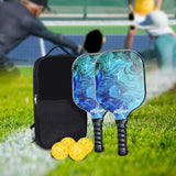 Maxbell Pickleball Paddle Set Includes 2 Rackets, 4 Balls, Carry Bag for Indoor Kids