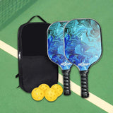 Maxbell Pickleball Paddle Set Includes 2 Rackets, 4 Balls, Carry Bag for Indoor Kids