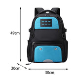 Maxbell Durable Basketball Football Backpack Daypack for All Sports Camping Fitness Blue