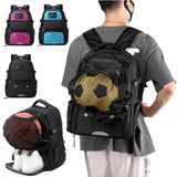 Maxbell Durable Basketball Football Backpack Daypack for All Sports Camping Fitness Blue