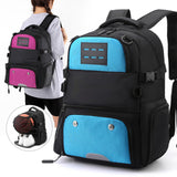 Maxbell Durable Basketball Football Backpack Daypack for All Sports Camping Fitness Blue