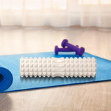 Maxbell Yoga Column Foam Roller Pliable for Gym Equipment Body Stretching Sport White