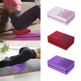 Maxbell Yoga Block High Density EVA Foam Blocks Balance Trainer Non Slip for Fitness Pink