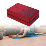 Maxbell Yoga Block High Density EVA Foam Blocks Balance Trainer Non Slip for Fitness Red