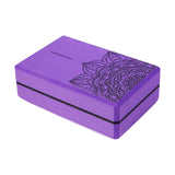 Maxbell Yoga Block High Density EVA Foam Blocks Balance Trainer Non Slip for Fitness Violet