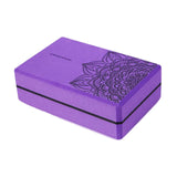 Maxbell Yoga Block High Density EVA Foam Blocks Balance Trainer Non Slip for Fitness Violet