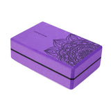 Maxbell Yoga Block High Density EVA Foam Blocks Balance Trainer Non Slip for Fitness Violet